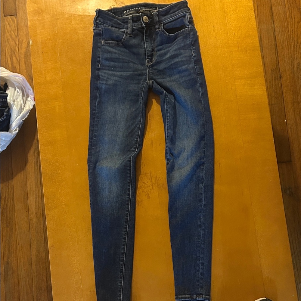 American Eagle Classic Blue Women's Jeans next level stretch